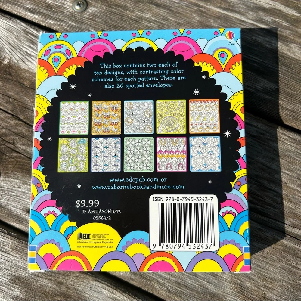 usborne notecards color